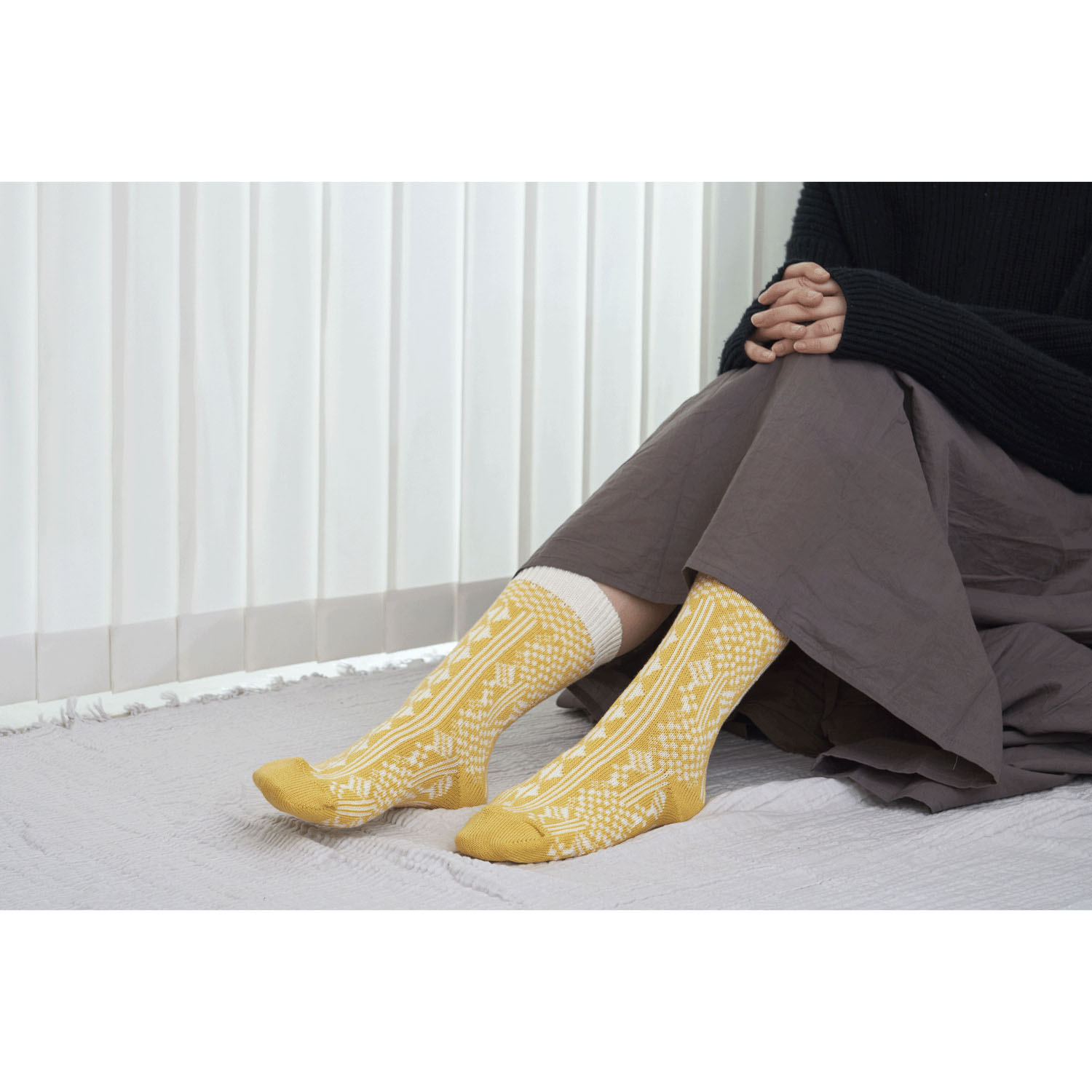 fromF （hortensia／ あじさい）クルーソックス - 画像5