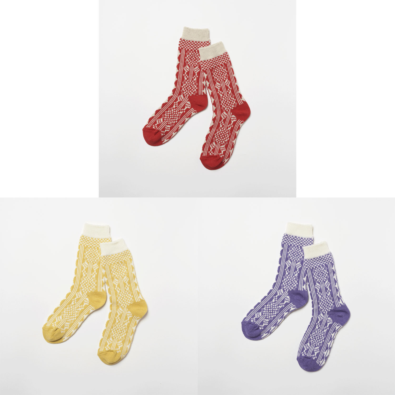 fromF （hortensia／ あじさい）クルーソックス - 画像1