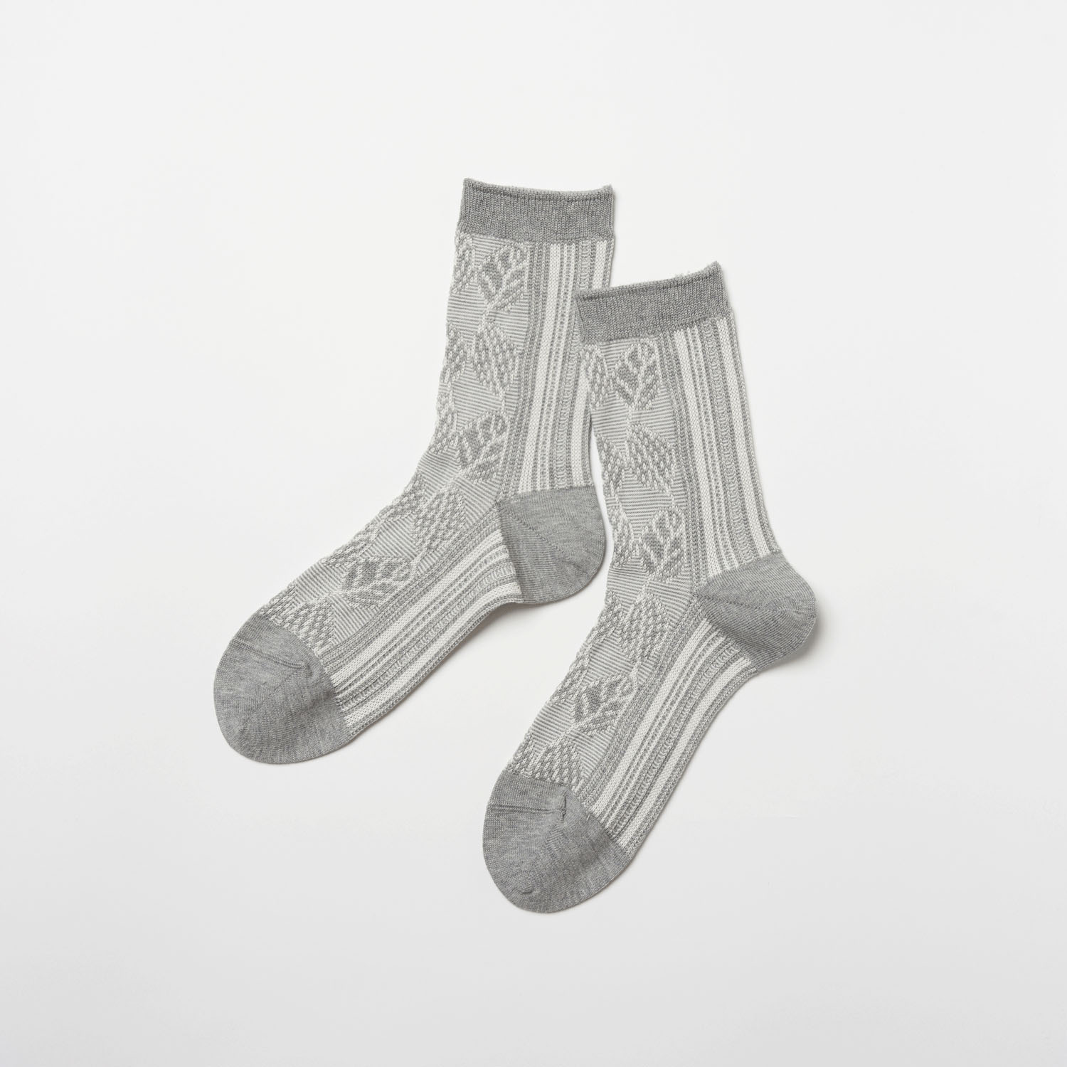 fromF（ lehti／葉っぱ）クルーソックス - 画像2