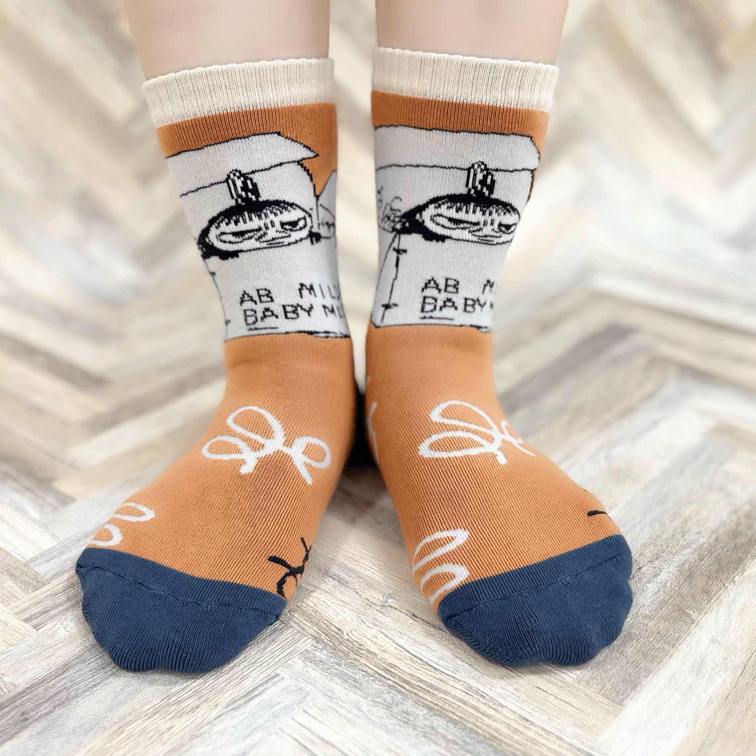 日本製 MOOMINクルーソックス 総パイル ミイ箱【在庫限り】 - 画像7