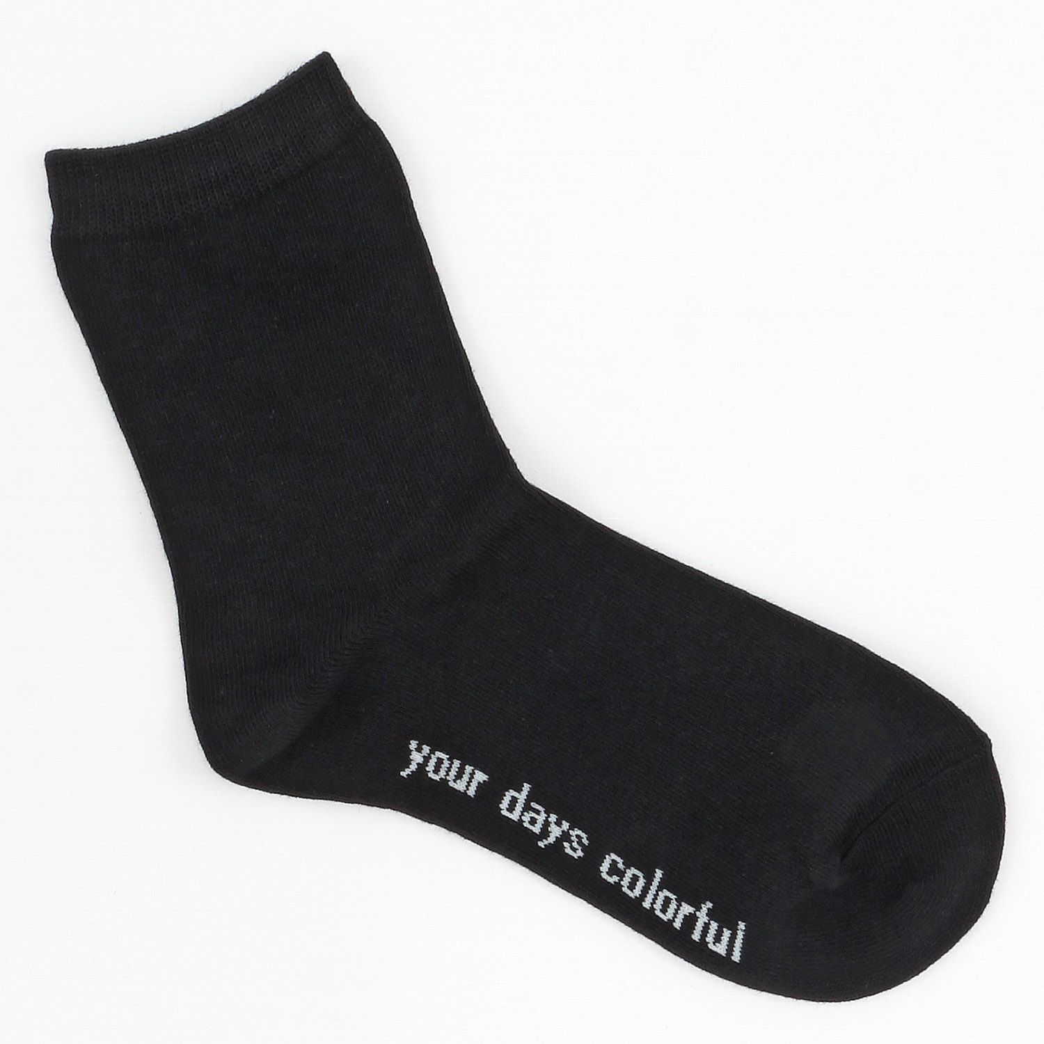 日本製 足底ロゴ クルー 靴下 - 画像3