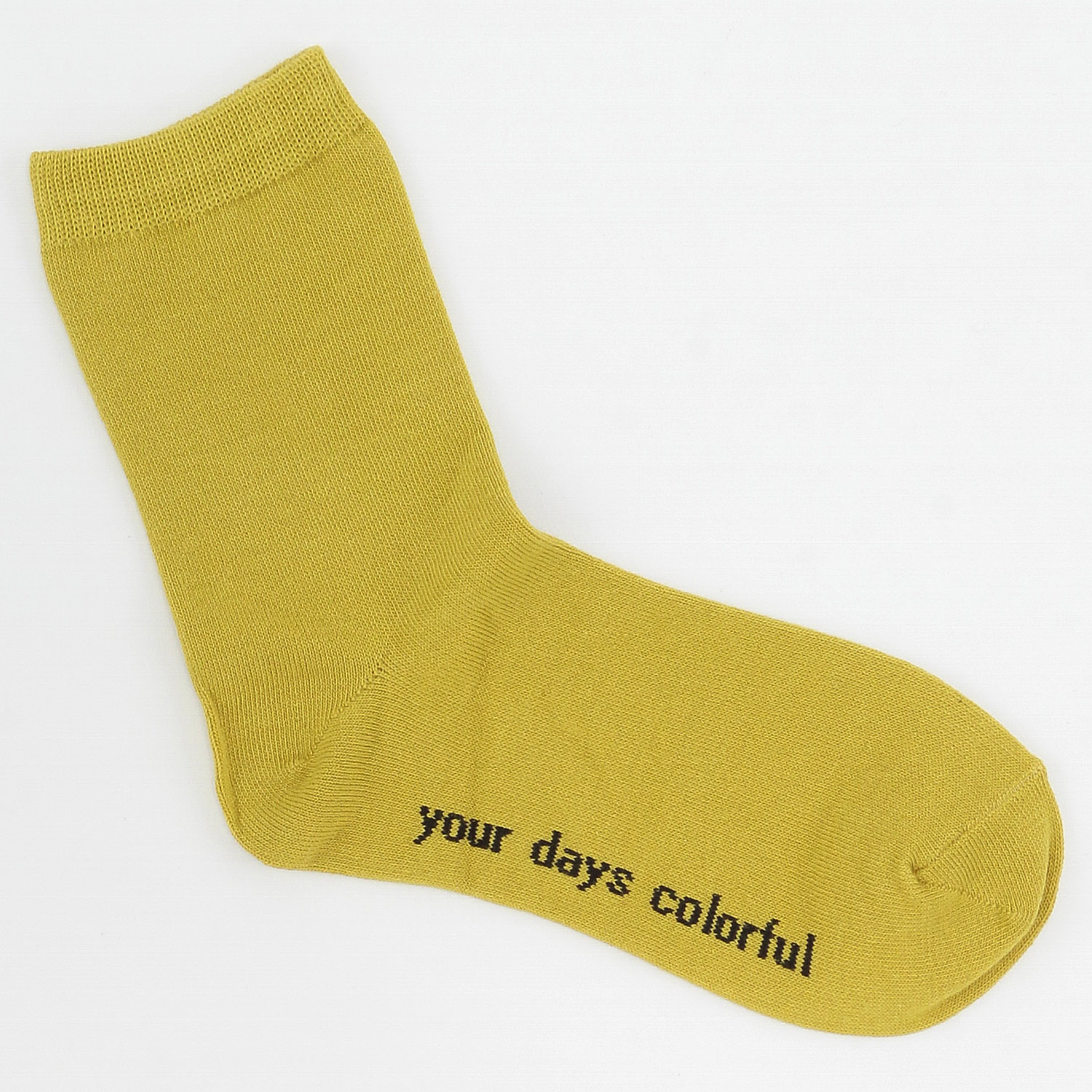 日本製 足底ロゴ クルー 靴下 - 画像6