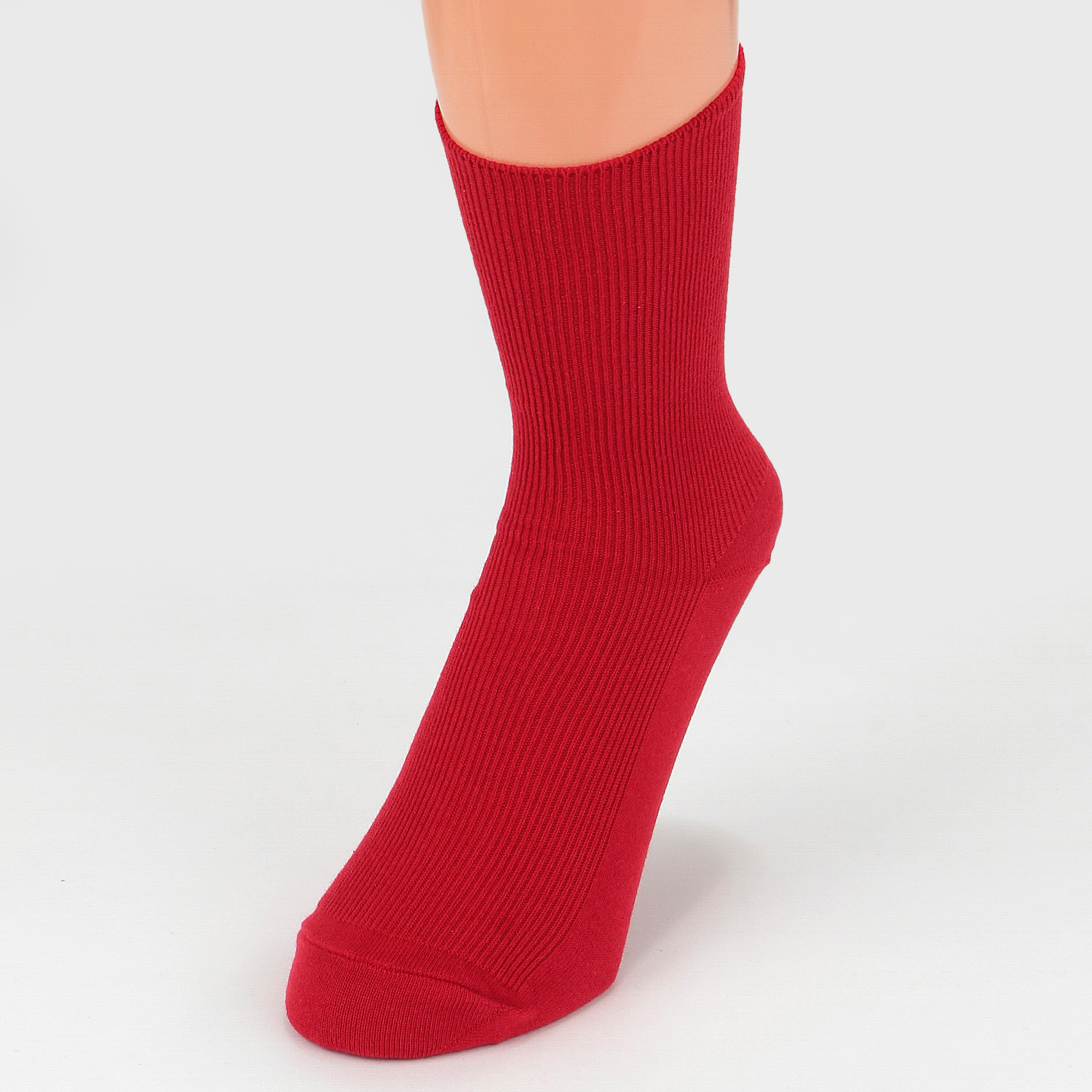 日本製  リブ バック刺しゅう ハイクルー丈 靴下 - 画像6