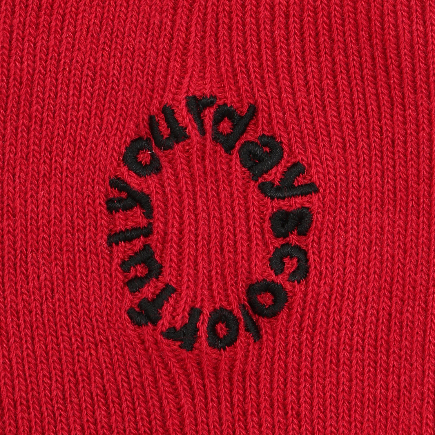 日本製  リブ バック刺しゅう ハイクルー丈 靴下 - 画像7