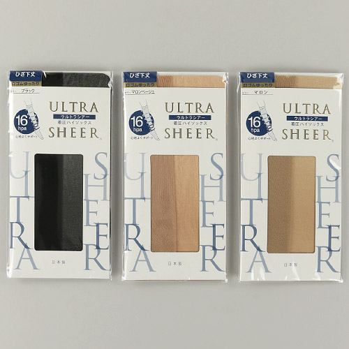 ウルトラシアー 着圧ハイソックス（ひざ下丈）