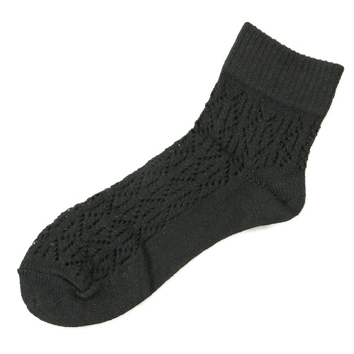 絹混 手編風ソックス - 画像3