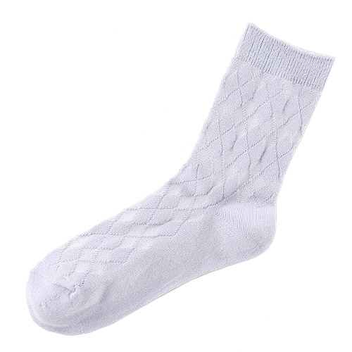 ドライコットン ダイヤ柄ソックス - 画像7