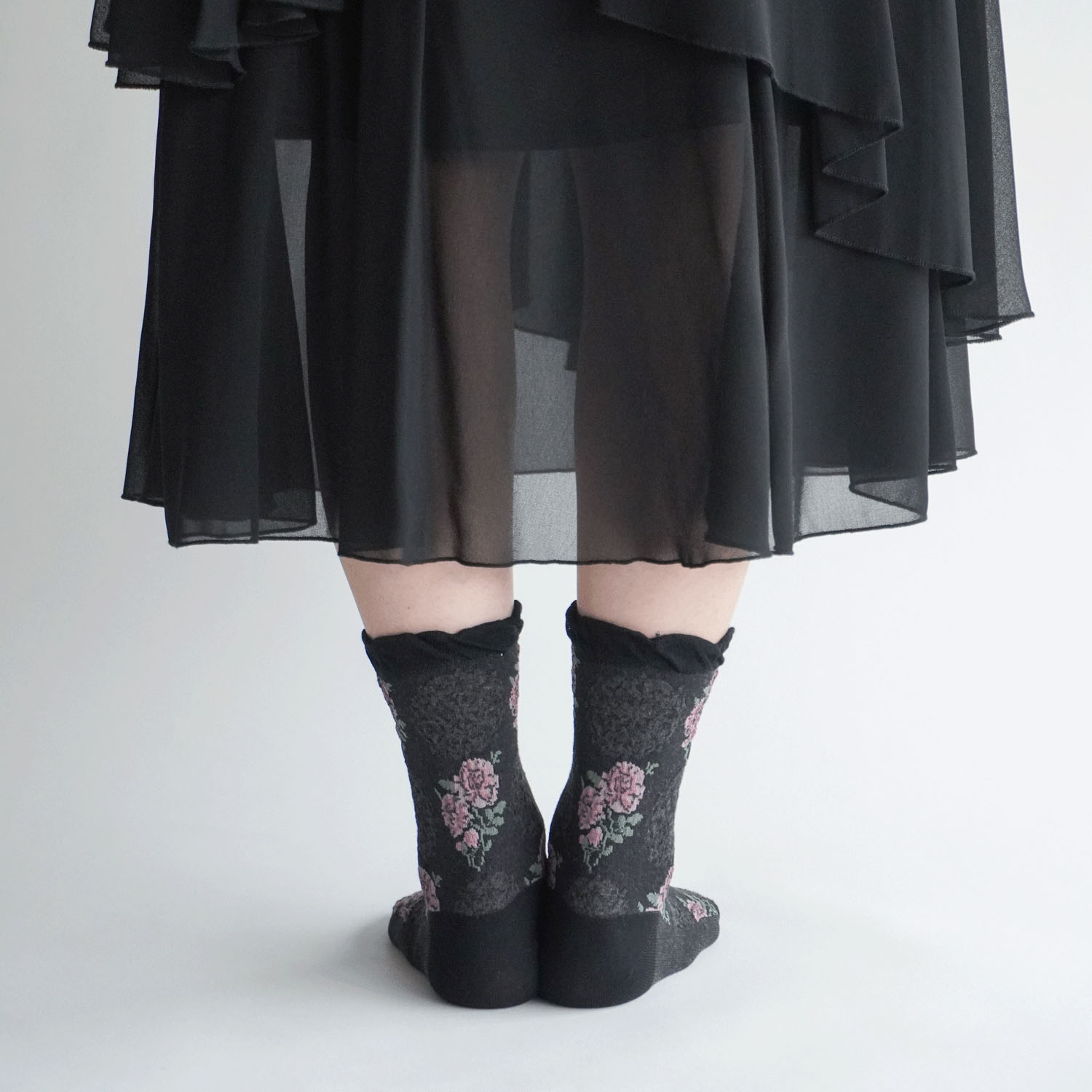 ギュレ フロート大花柄 靴下 - 画像7