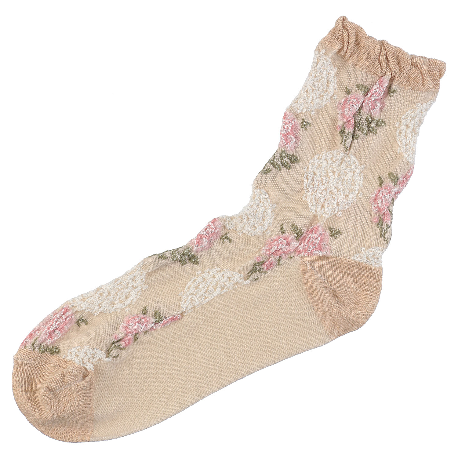 ギュレ フロート大花柄 靴下 - 画像9