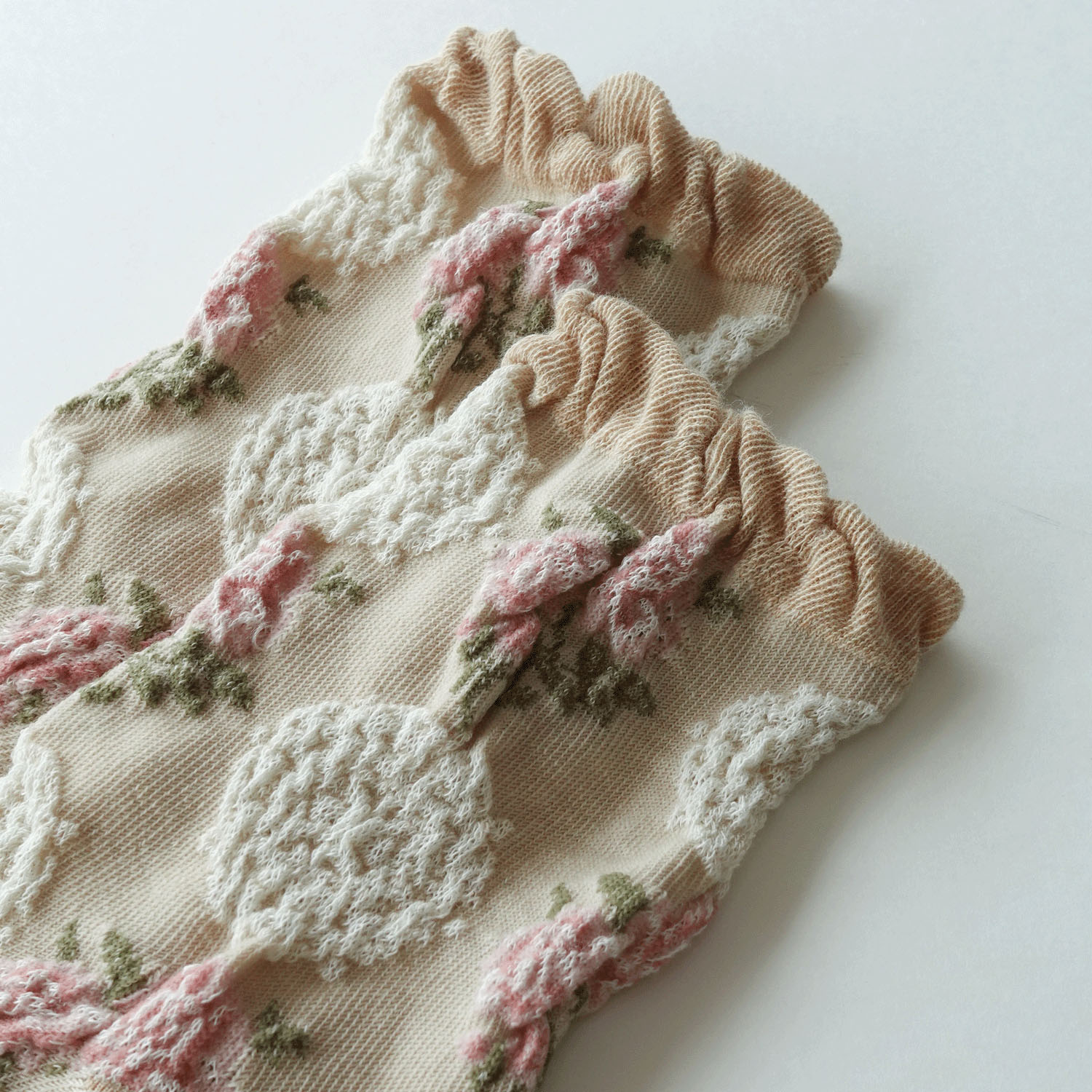 ギュレ フロート大花柄 靴下 - 画像10