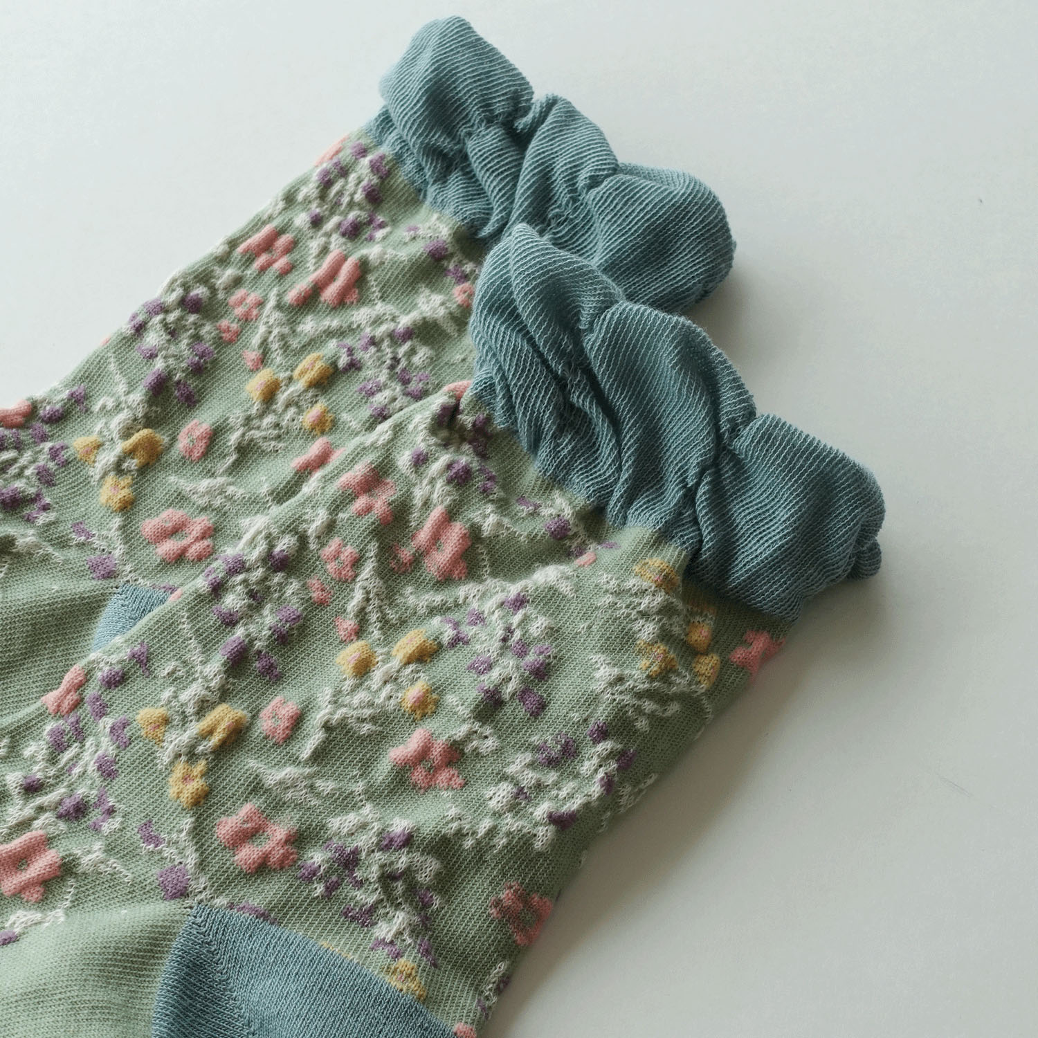 ギュレ オーガニックコットン 小花柄 靴下【在庫限り】 - 画像9