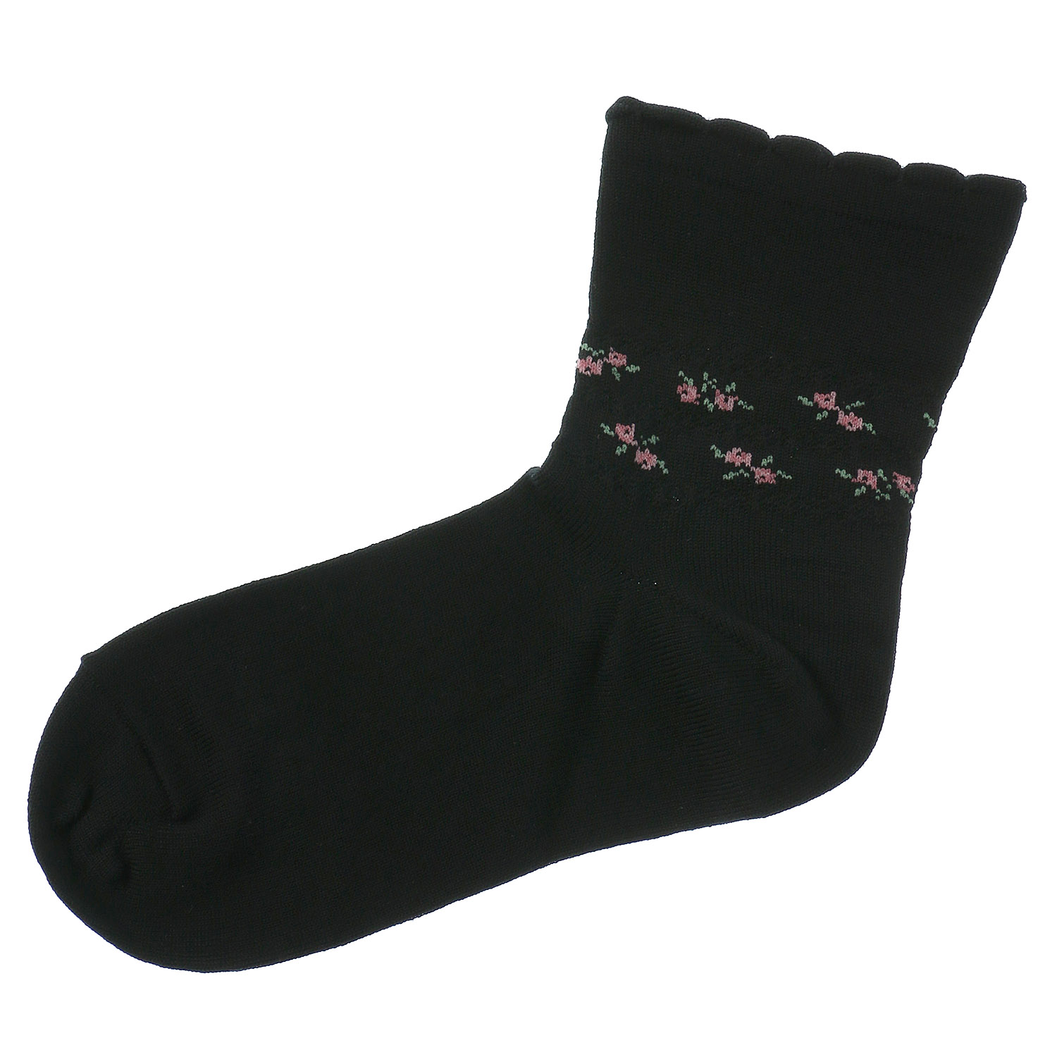 いたわり設計 らくらくフィット 花柄  靴下 - 画像3