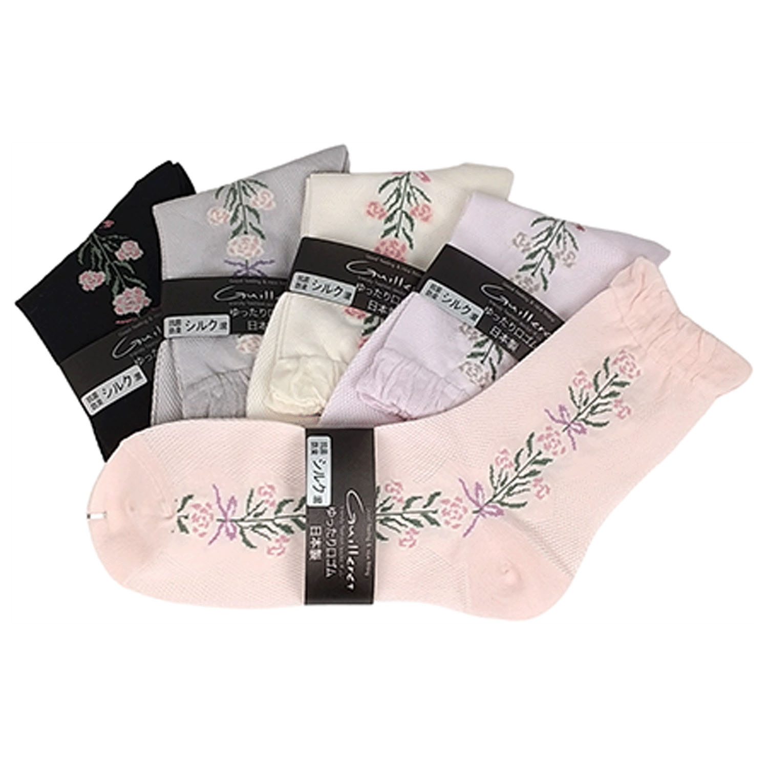 ギュレ 総メッシュ センター花柄