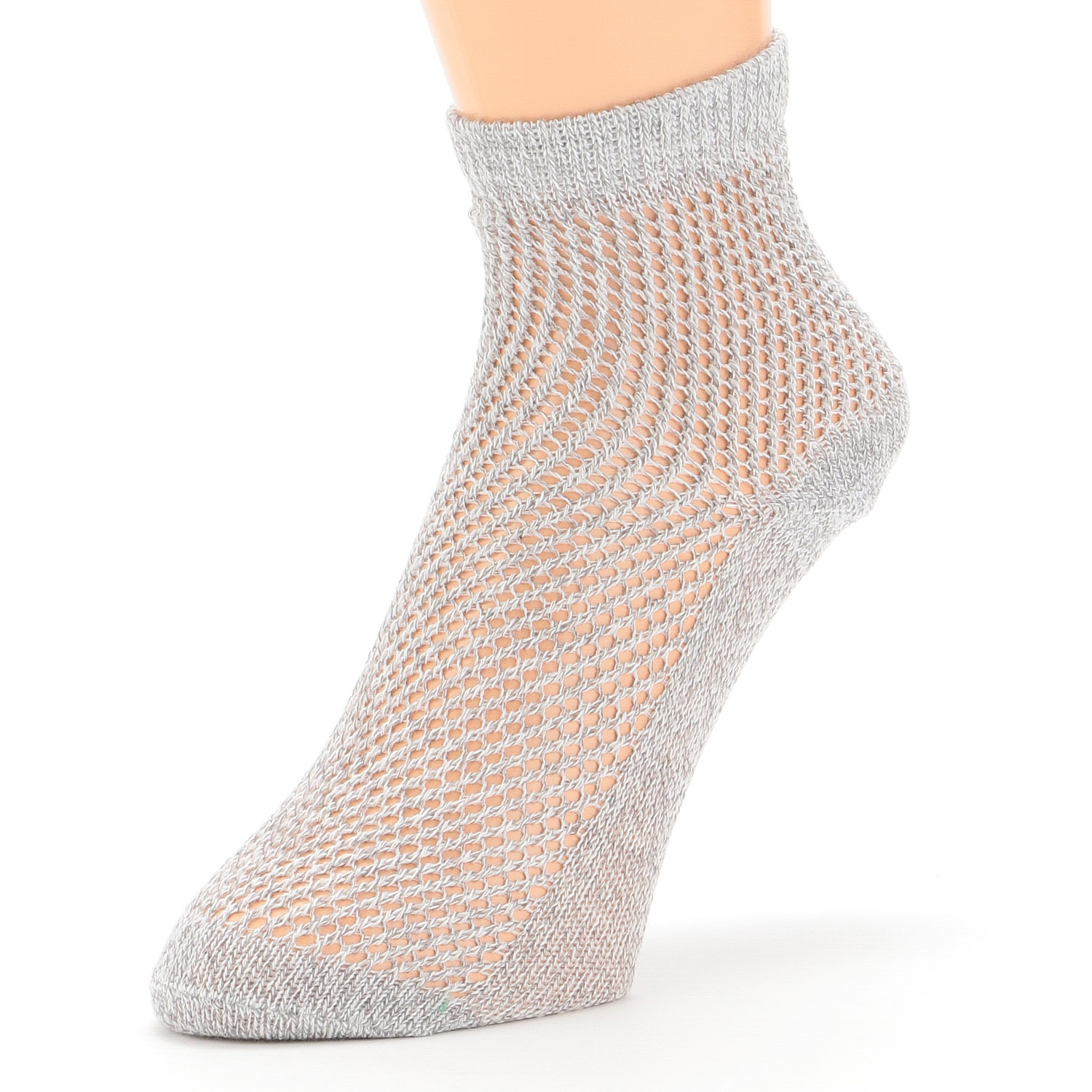 GUNZE アセドロン 婦人 メガメッシュ ショート丈 靴下 - 画像2