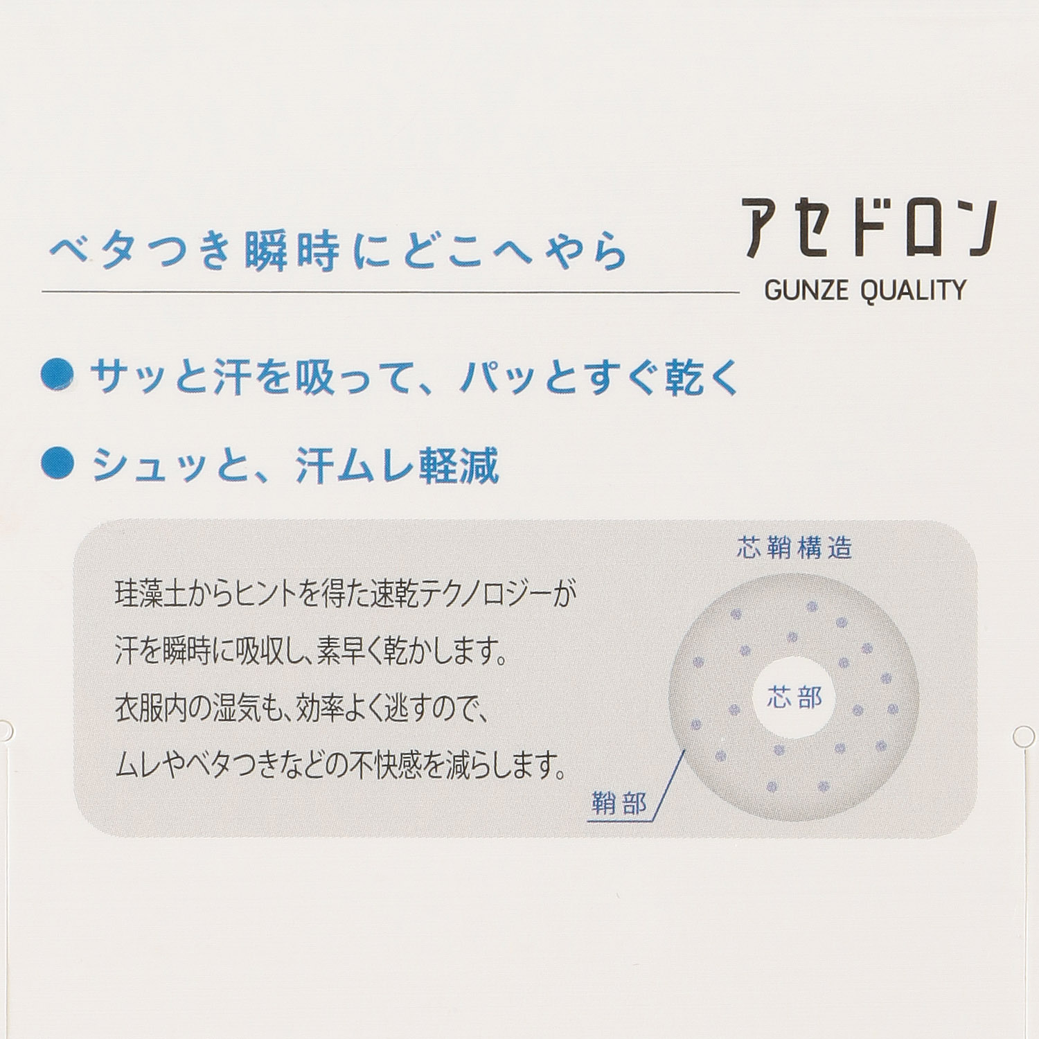 GUNZE アセドロン 婦人 ショート丈  靴下 - 画像3