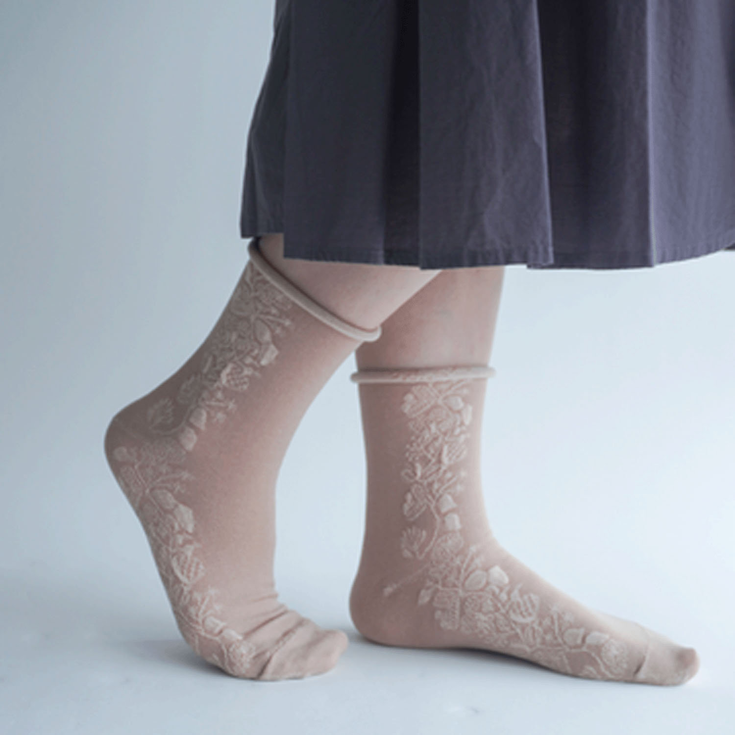 手篝ソックス ナチュラル柄 - 画像7