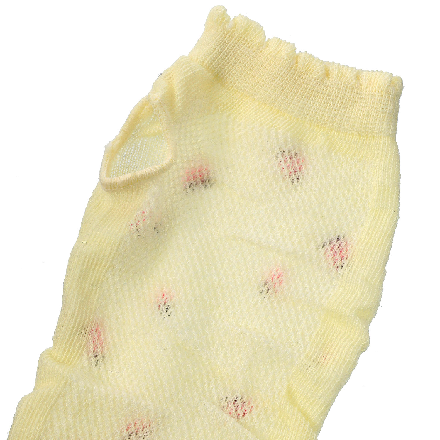 アームカバー 48cm丈 メッシュ編み 花柄 - 画像4