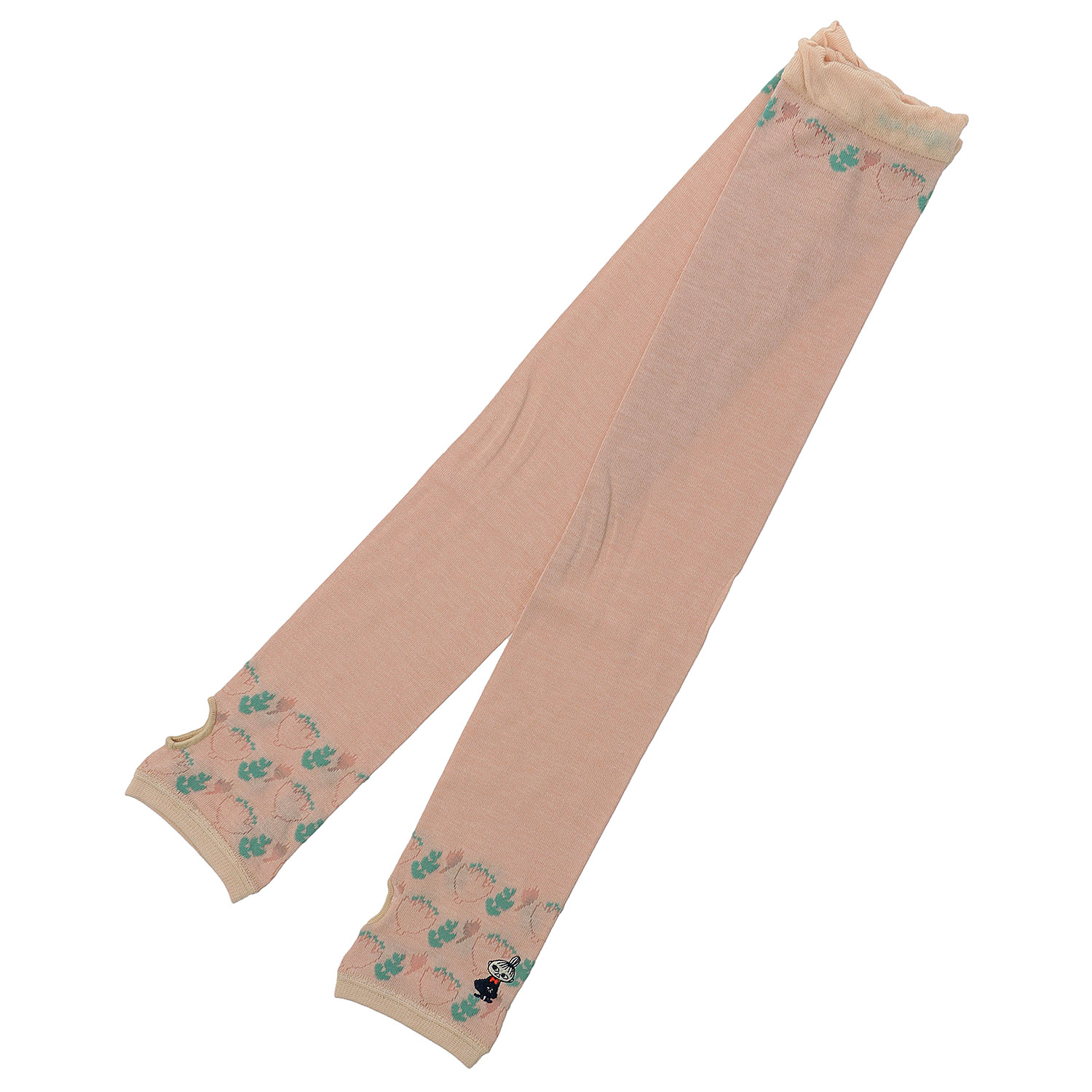 MOOMIN ミイフェア アームカバー UVカット＋冷感 花柄甲 ミイ刺繍 - 画像2