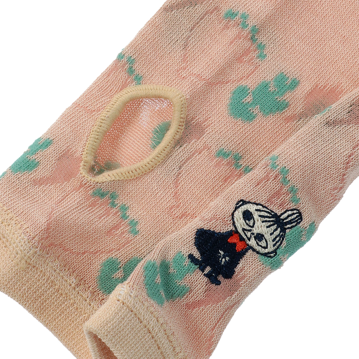 MOOMIN ミイフェア アームカバー UVカット＋冷感 花柄甲 ミイ刺繍 - 画像3