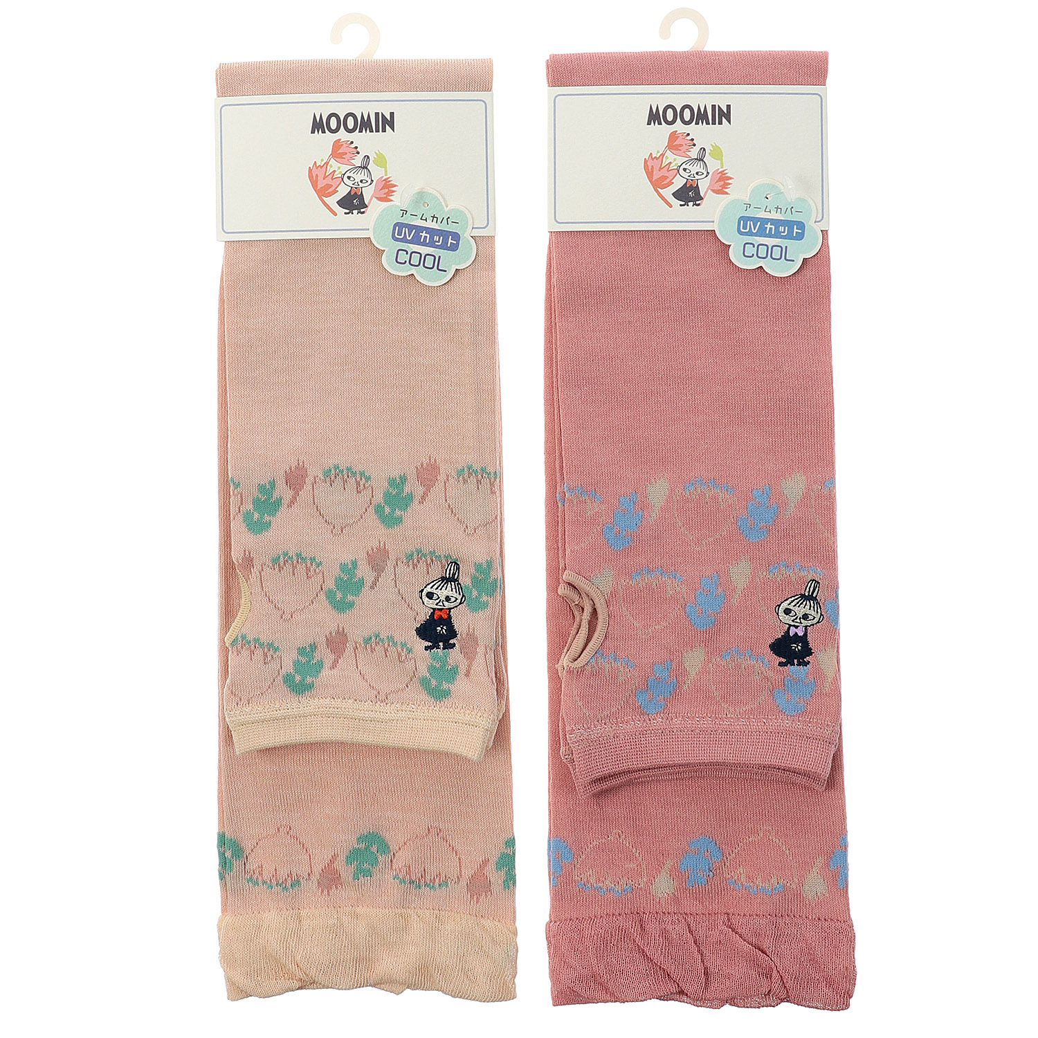 MOOMIN ミイフェア アームカバー UVカット＋冷感 花柄甲 ミイ刺繍 - 画像1