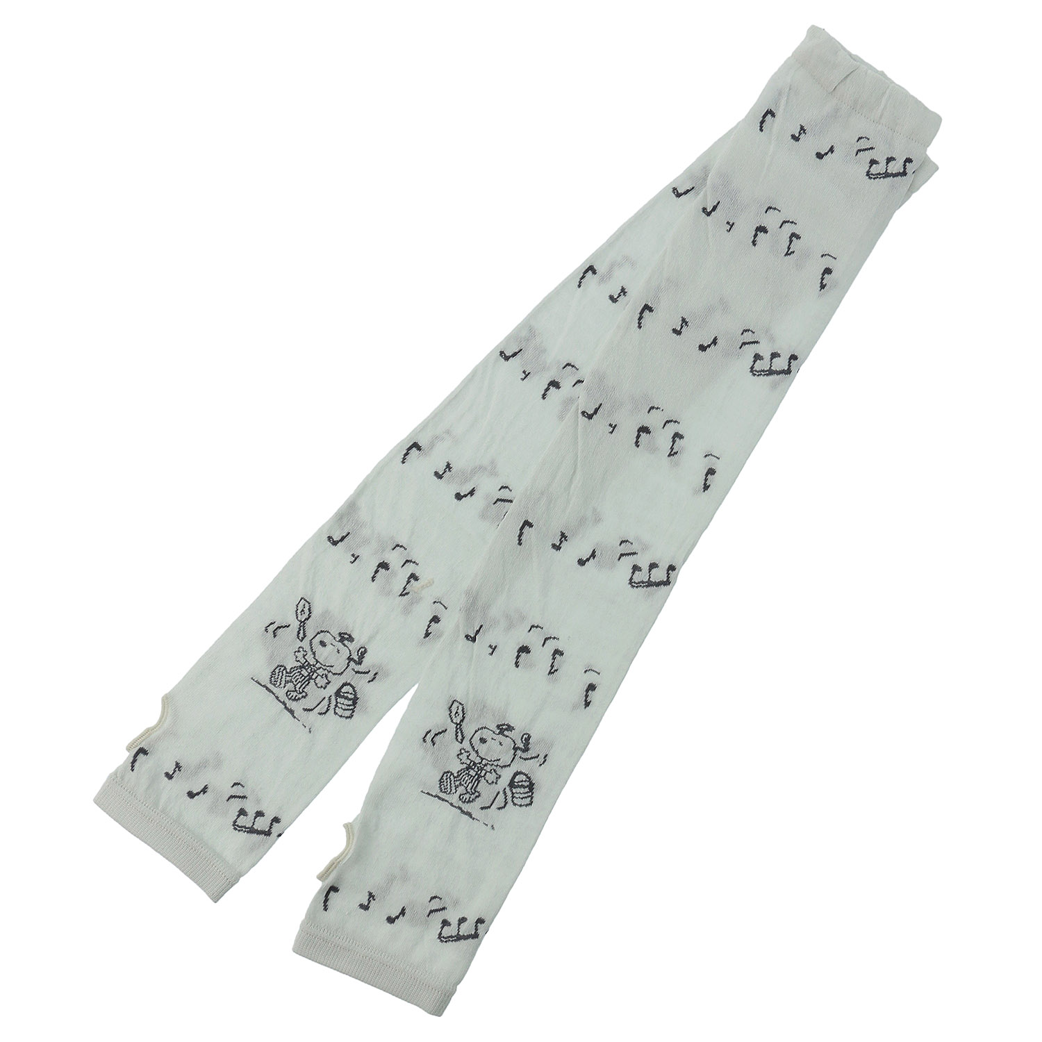 スヌーピー アームカバーUVカット＋吸水速乾 スヌーピー音符柄【再入荷】 - 画像2