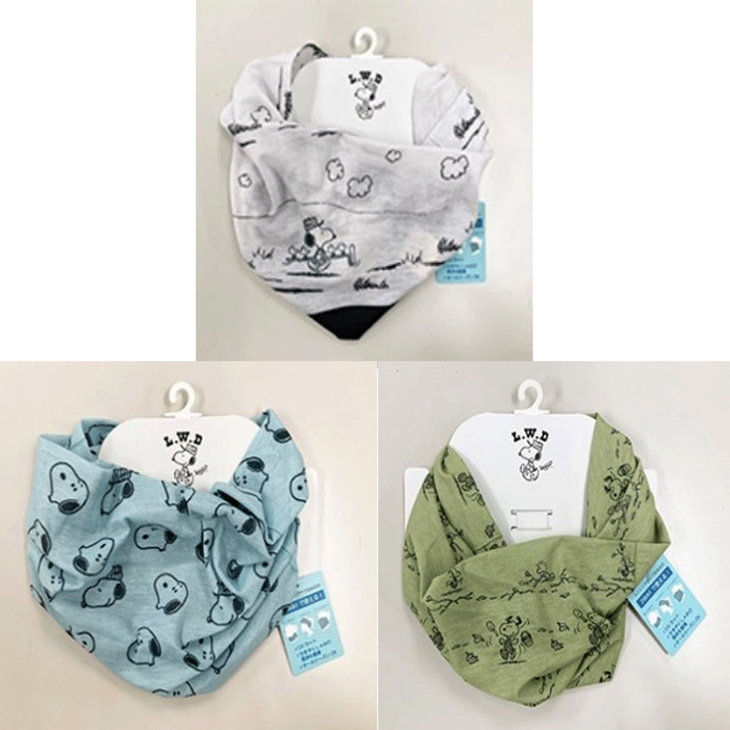 スヌーピー ネックカバー UVカット加工 プリント柄【再入荷】