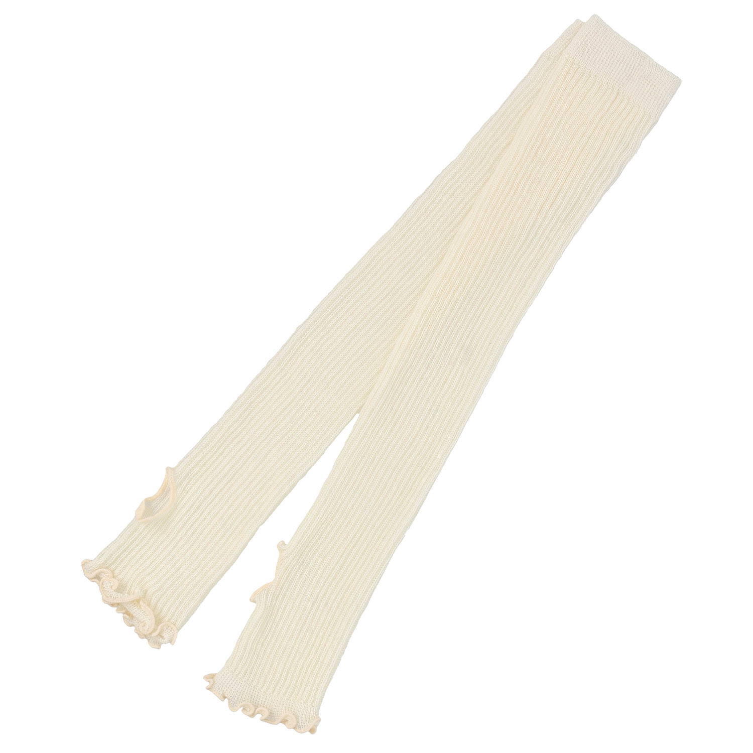 アームカバー 45cm丈 リブ メロウ 親指穴付き - 画像2