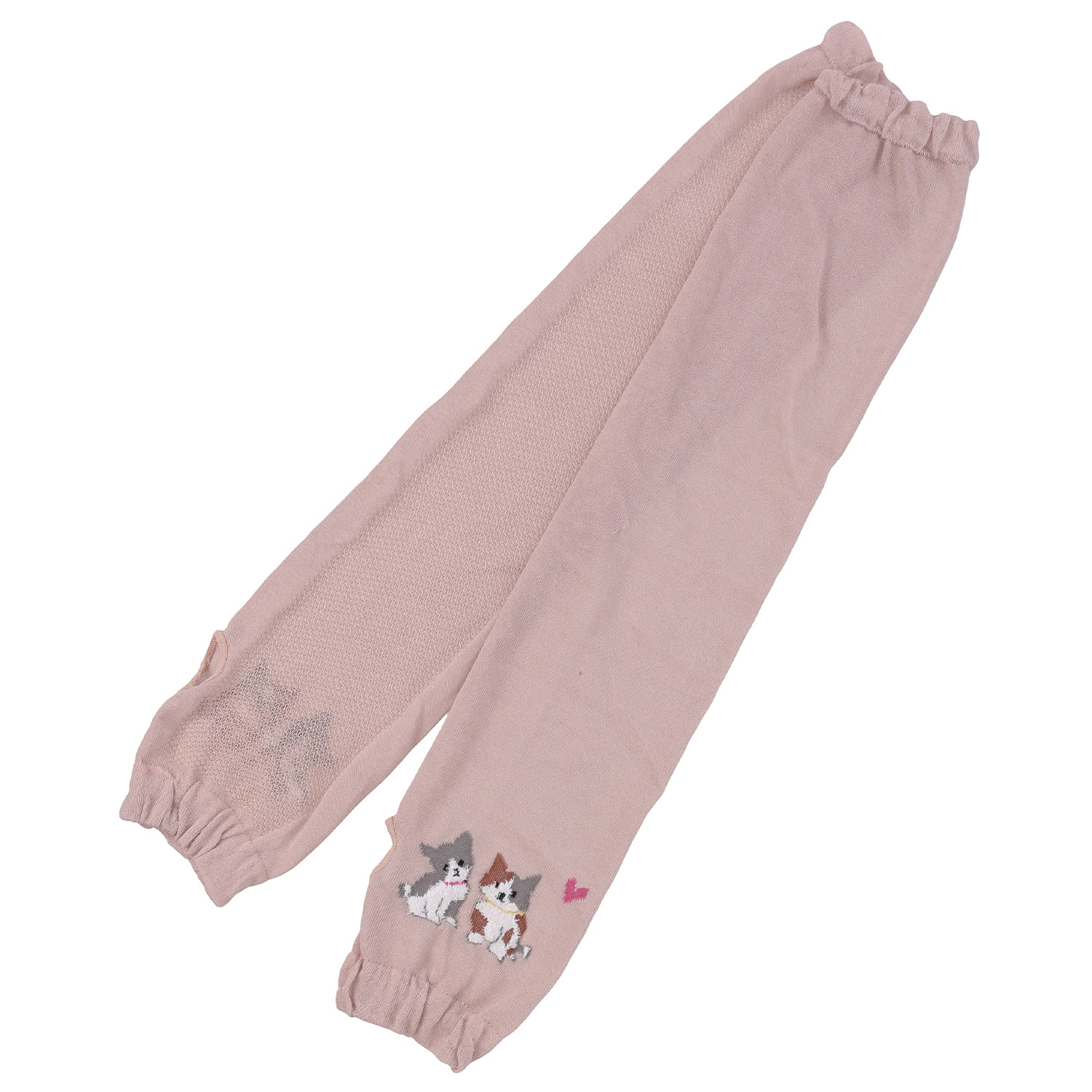 アームカバー 60センチ丈  モール猫柄  親指穴付き - 画像2