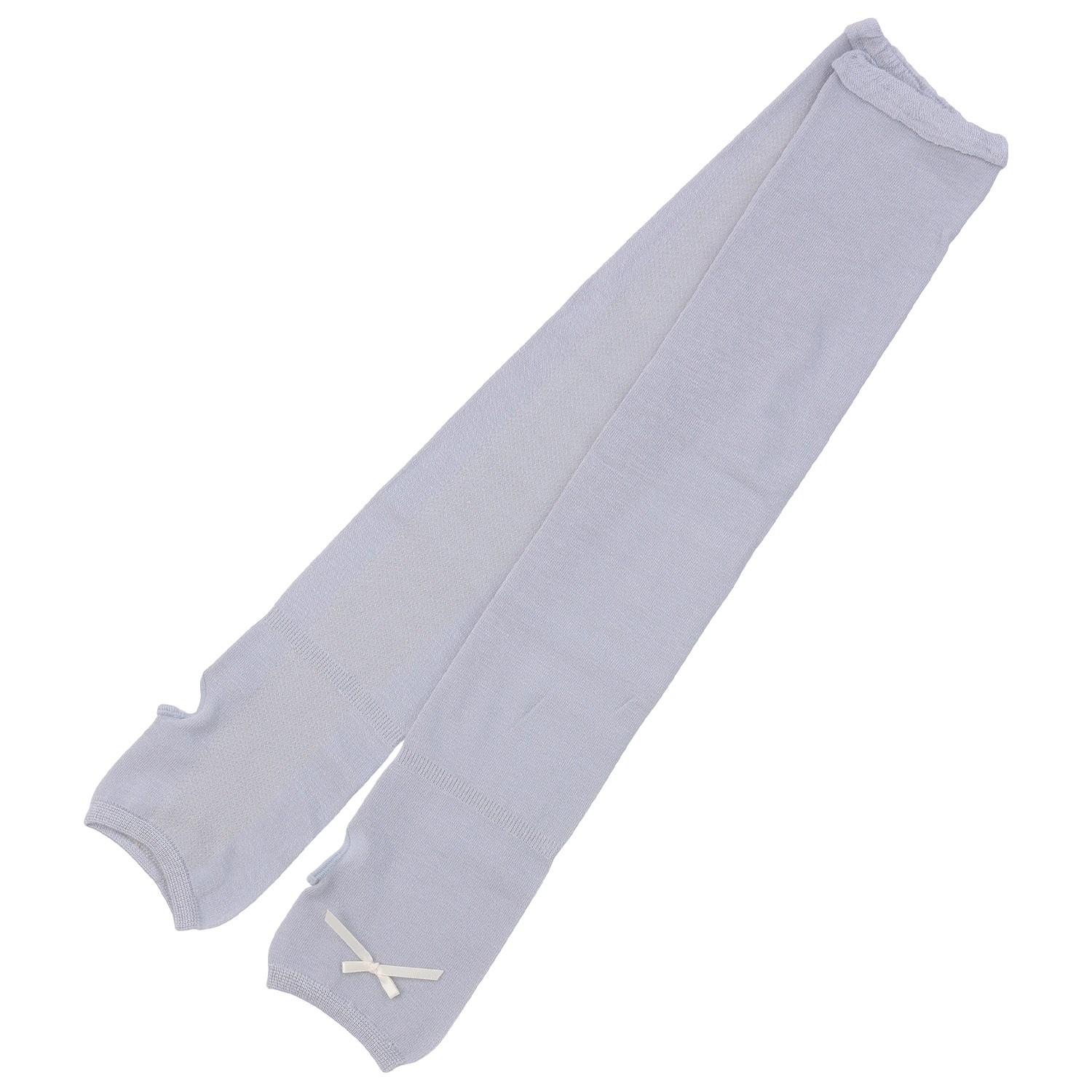 アームカバー ロング丈接触冷感サテンリボン指なし【在庫限り】 - 画像2