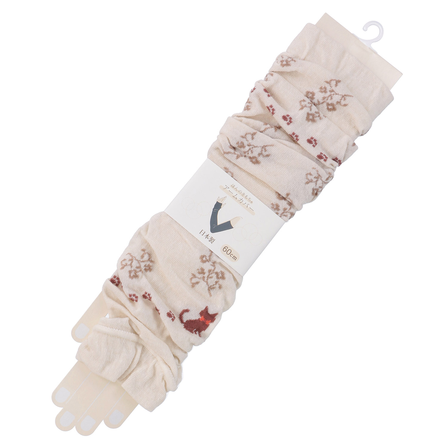 ほんのきもち アームカバー 60cm 小花 キャット【在庫限り】 - 画像3