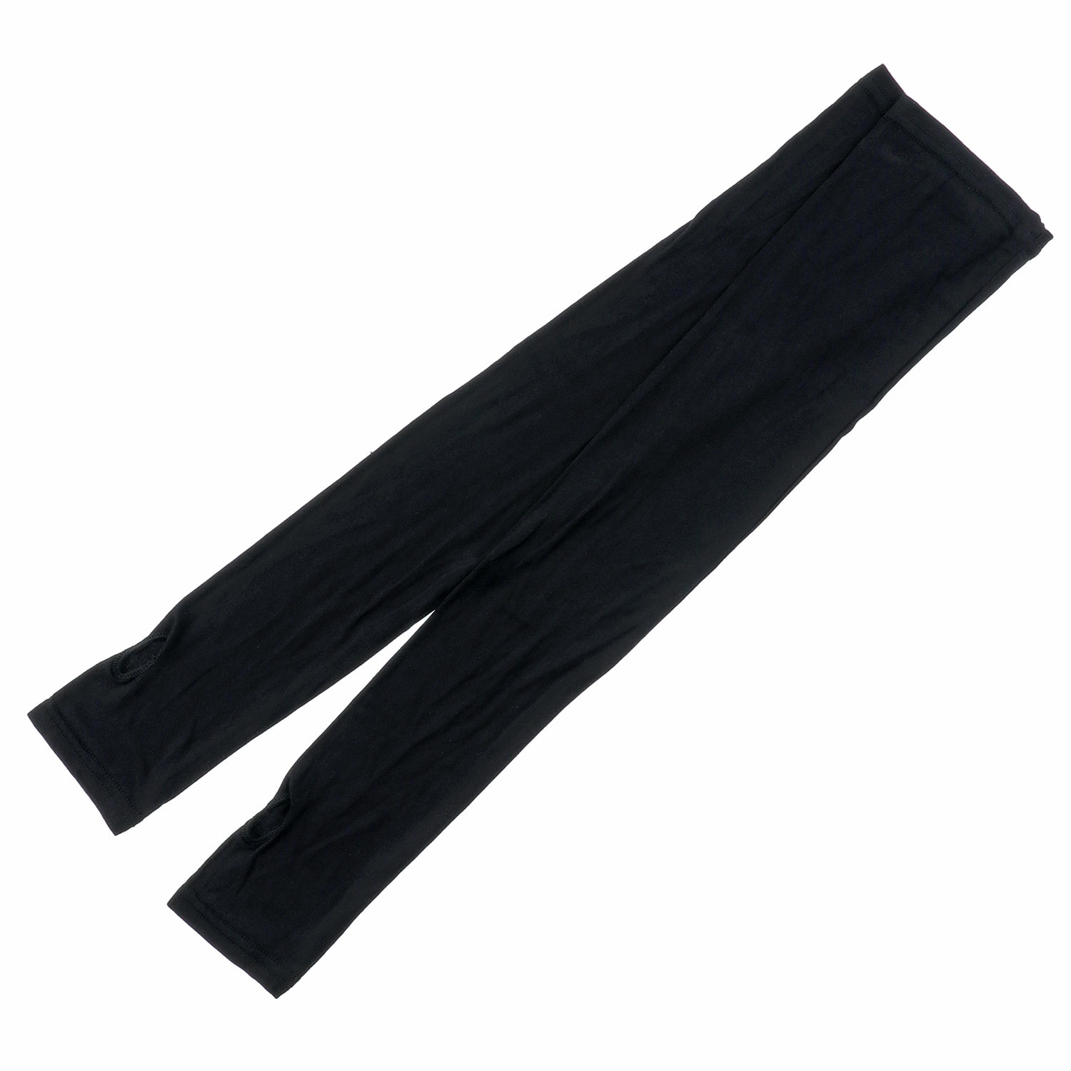 接触冷感 アームカバー無地 ロング丈 指なし - 画像5