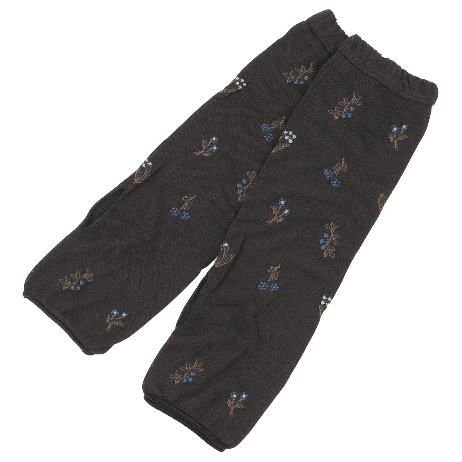 日本製 アームカバー シルク混  35センチ丈  野草柄 - 画像2