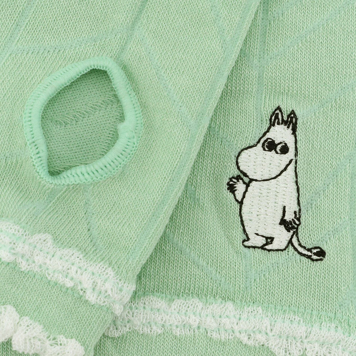 MOOMIN アームカバー UVカット＋冷感 枝柄ムーミン刺繍 - 画像5