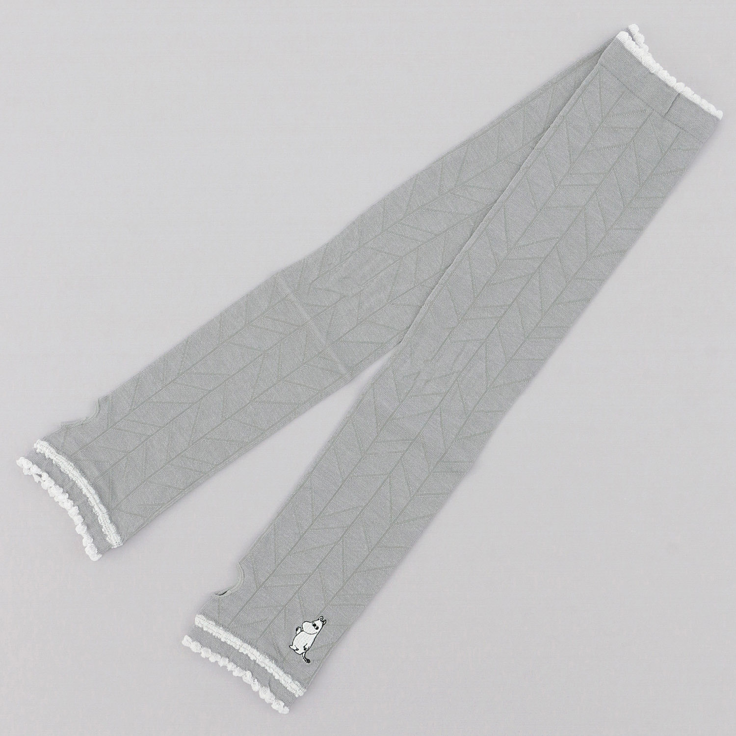 MOOMIN アームカバー UVカット＋冷感 枝柄ムーミン刺繍