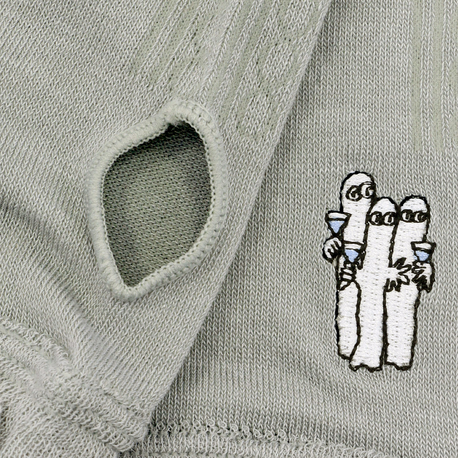 MOOMIN アームカバー UVカット＋冷感 ぶどう柄ニョロニョロ刺繍【在庫限り】 - 画像3