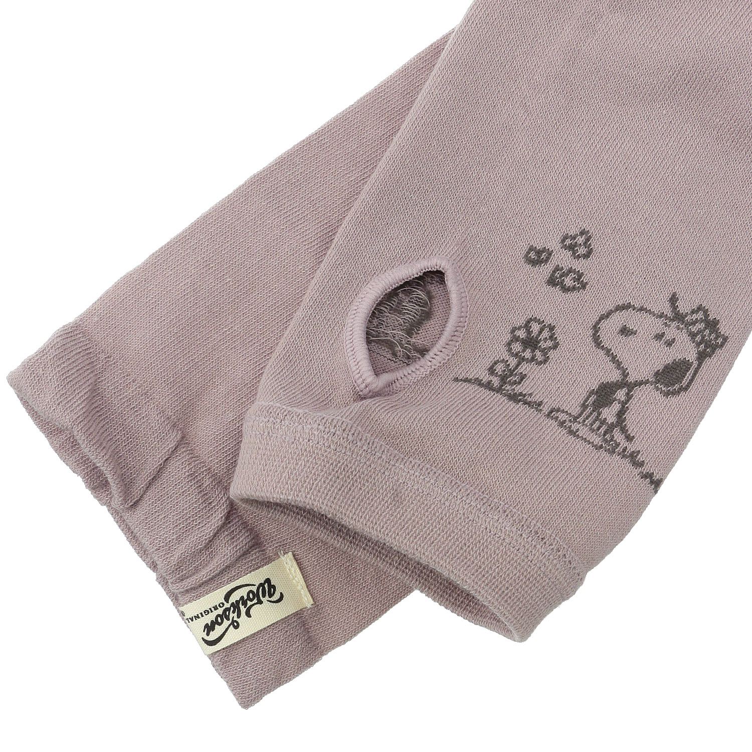 スヌーピーアームカバー UVカット＋吸水速乾 花とスヌーピー - 画像5