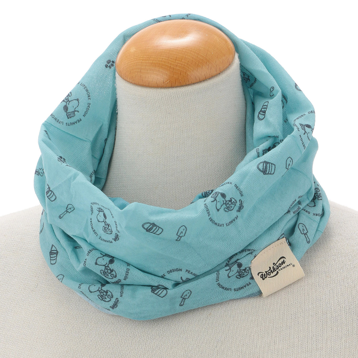 スヌーピー ネックカバー UVカット ドット総柄 - 画像6