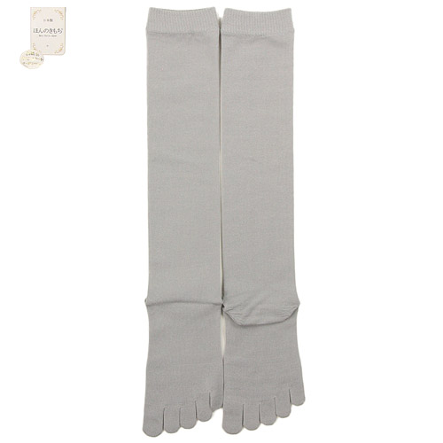 ほんのきもち 綿5本指ハイソックス - 画像2