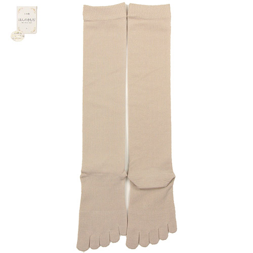 ほんのきもち 綿5本指ハイソックス - 画像4