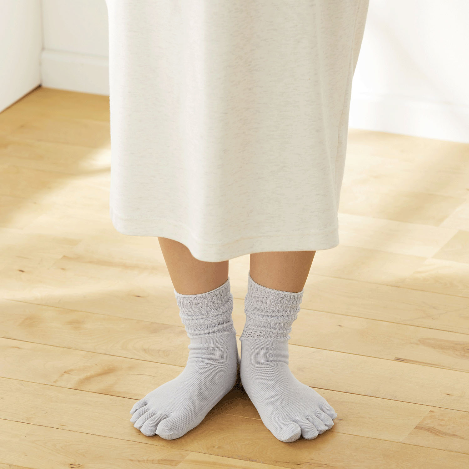 足の健康シリーズ  口ゴムゆったり 5本指靴下 - 画像9