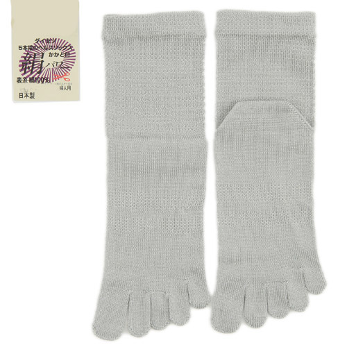 絹100％5本指靴下 - 画像3