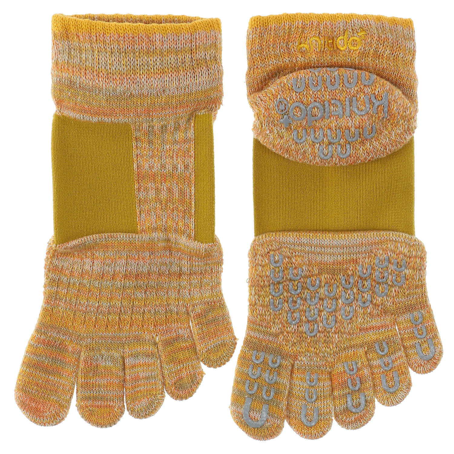 knitido ラン・エアークッション マーブルメッシュ アンクル 5本指ソックス - 画像7