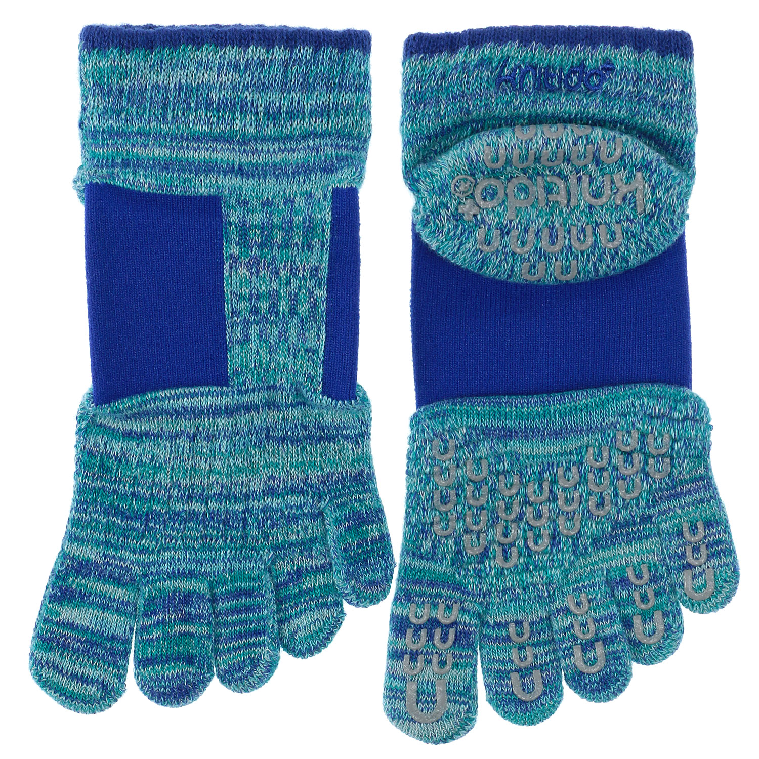 knitido ラン・エアークッション マーブルメッシュ アンクル 5本指ソックス - 画像8