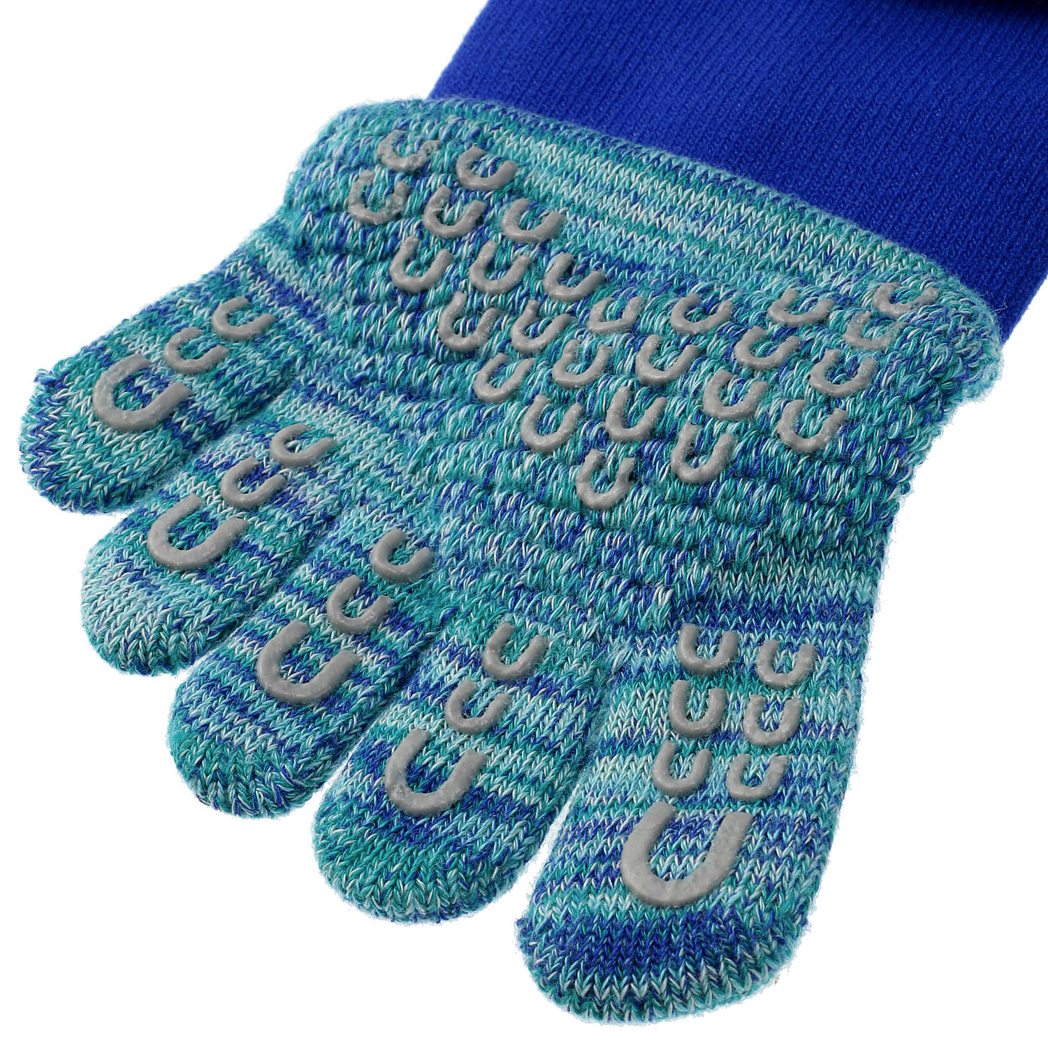 knitido ラン・エアークッション マーブルメッシュ アンクル 5本指ソックス - 画像9