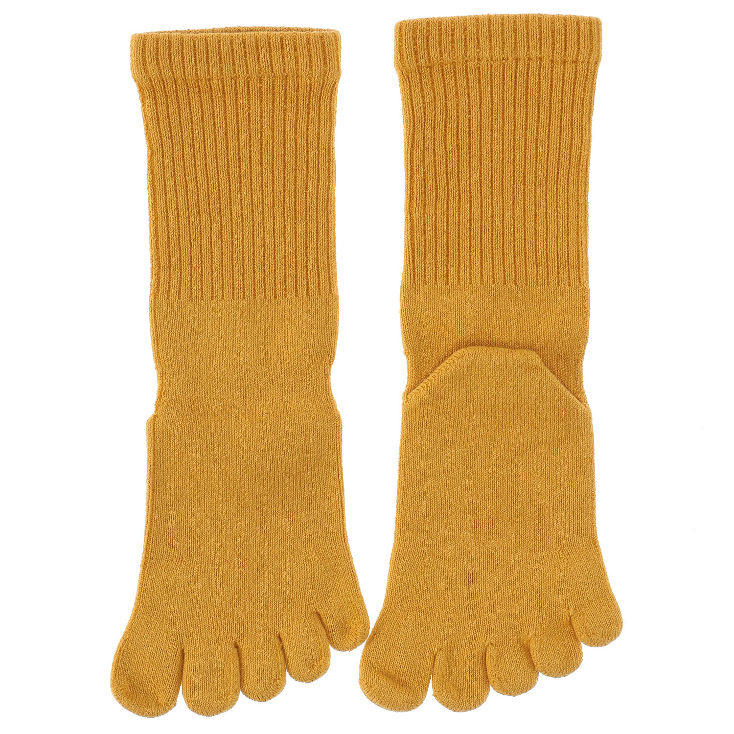 knitido カジュアル 綿スタンダード ロークルー 5本指ソックス - 画像7