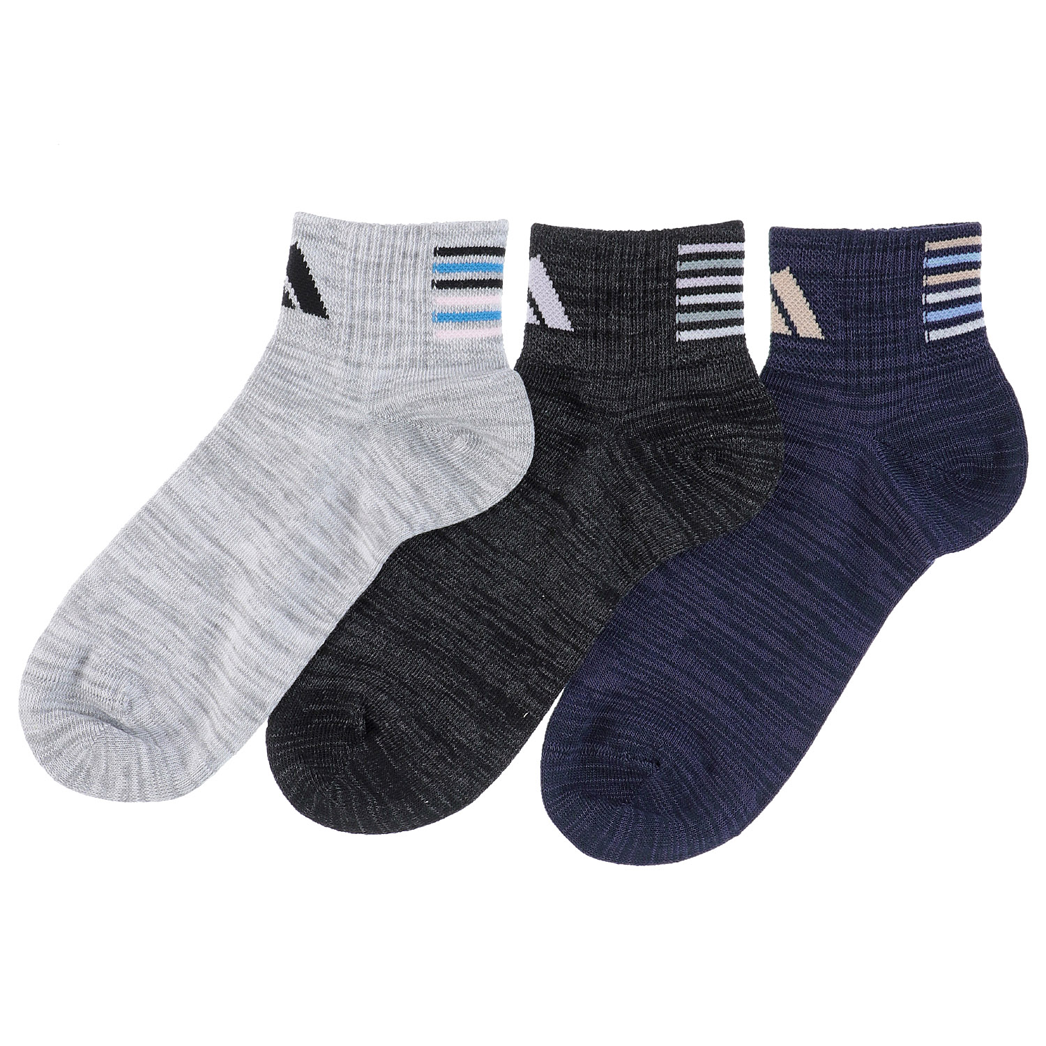 adidas  3Pクルー丈 ソックス バックライン DEO 消臭 - 画像1