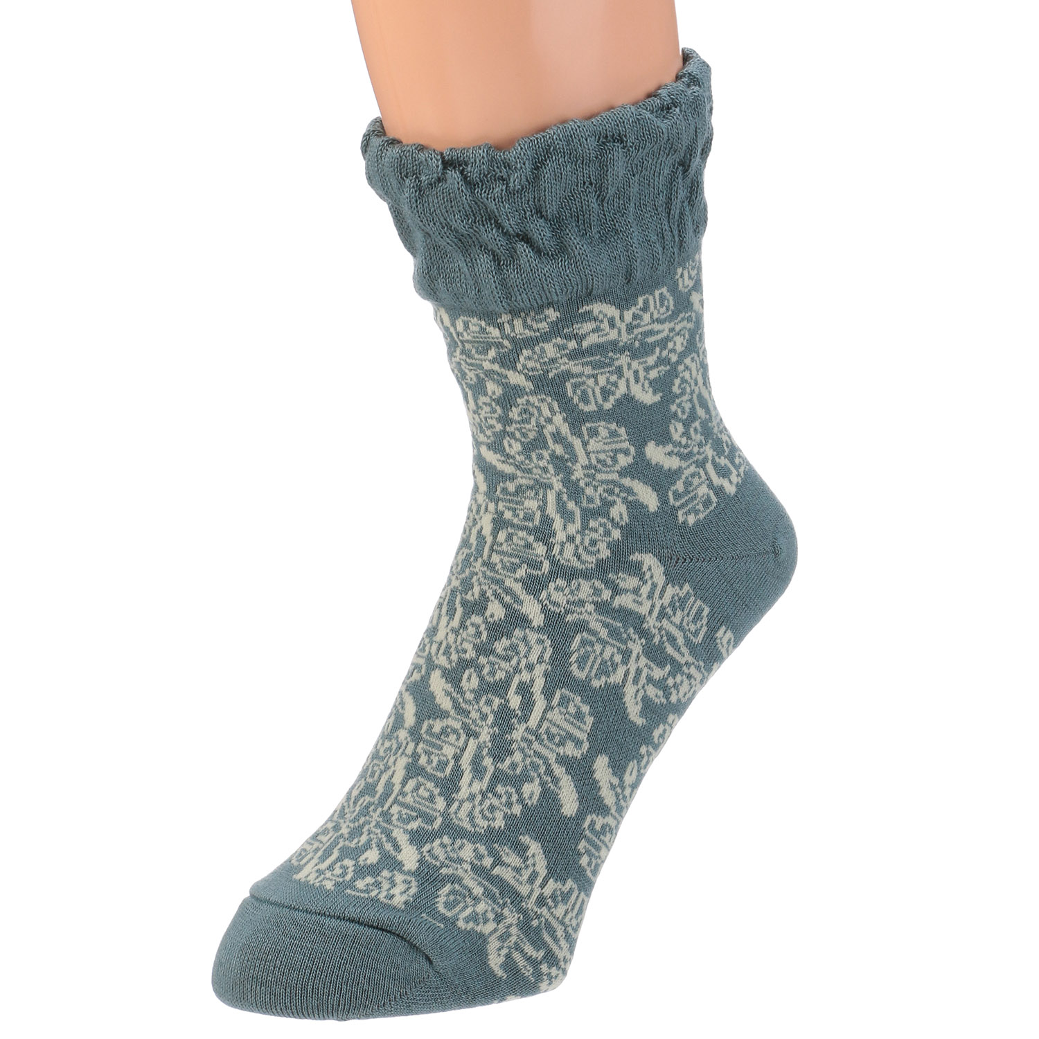 【新柄】 美容ソックス ツタ柄【在庫限り】 - 画像7