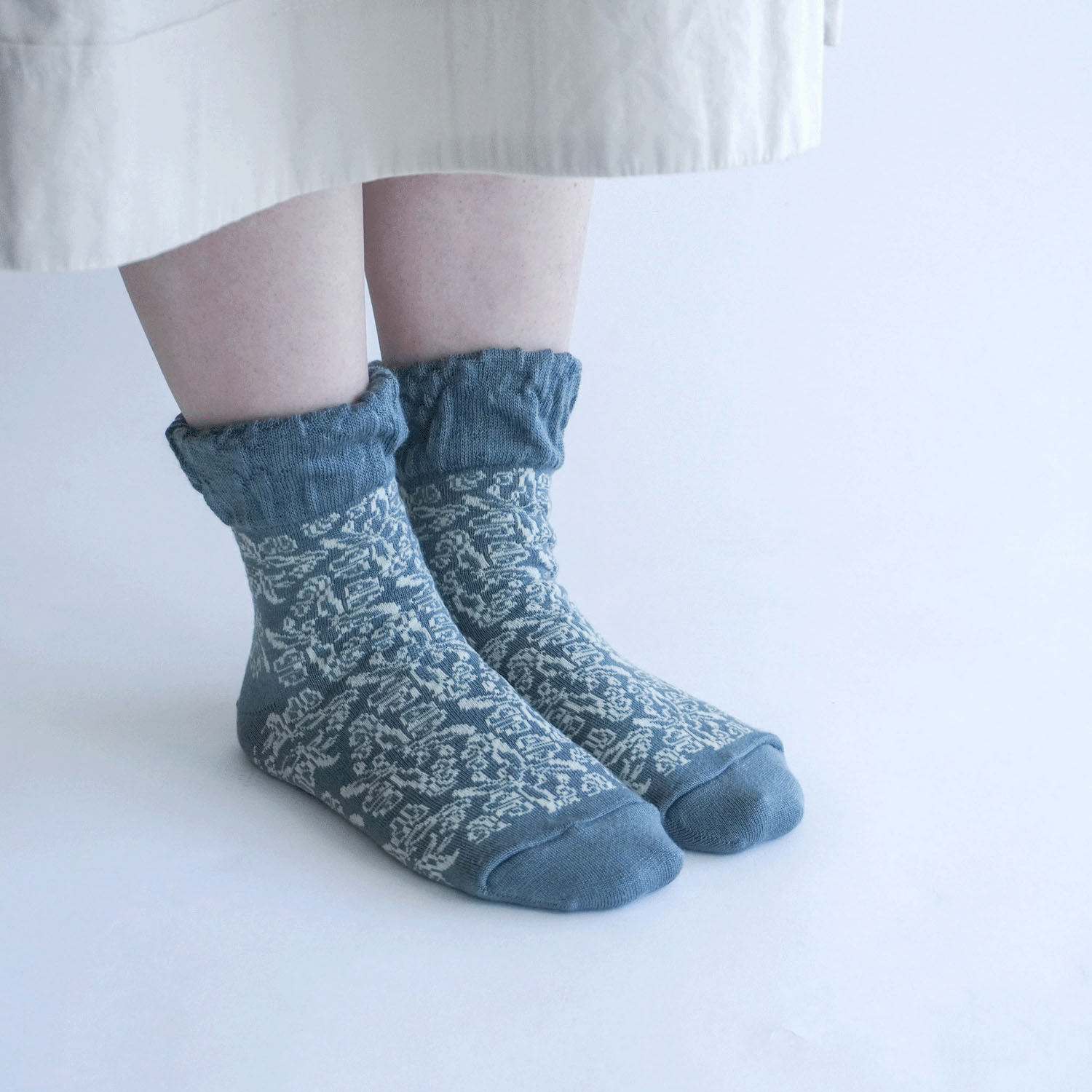 【新柄】 美容ソックス ツタ柄【在庫限り】 - 画像8