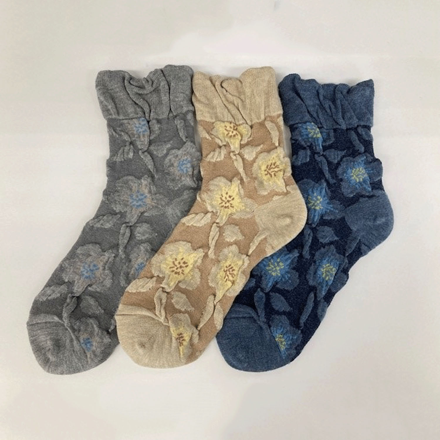 【新柄】 美容ソックス 同色フロート【在庫限り】