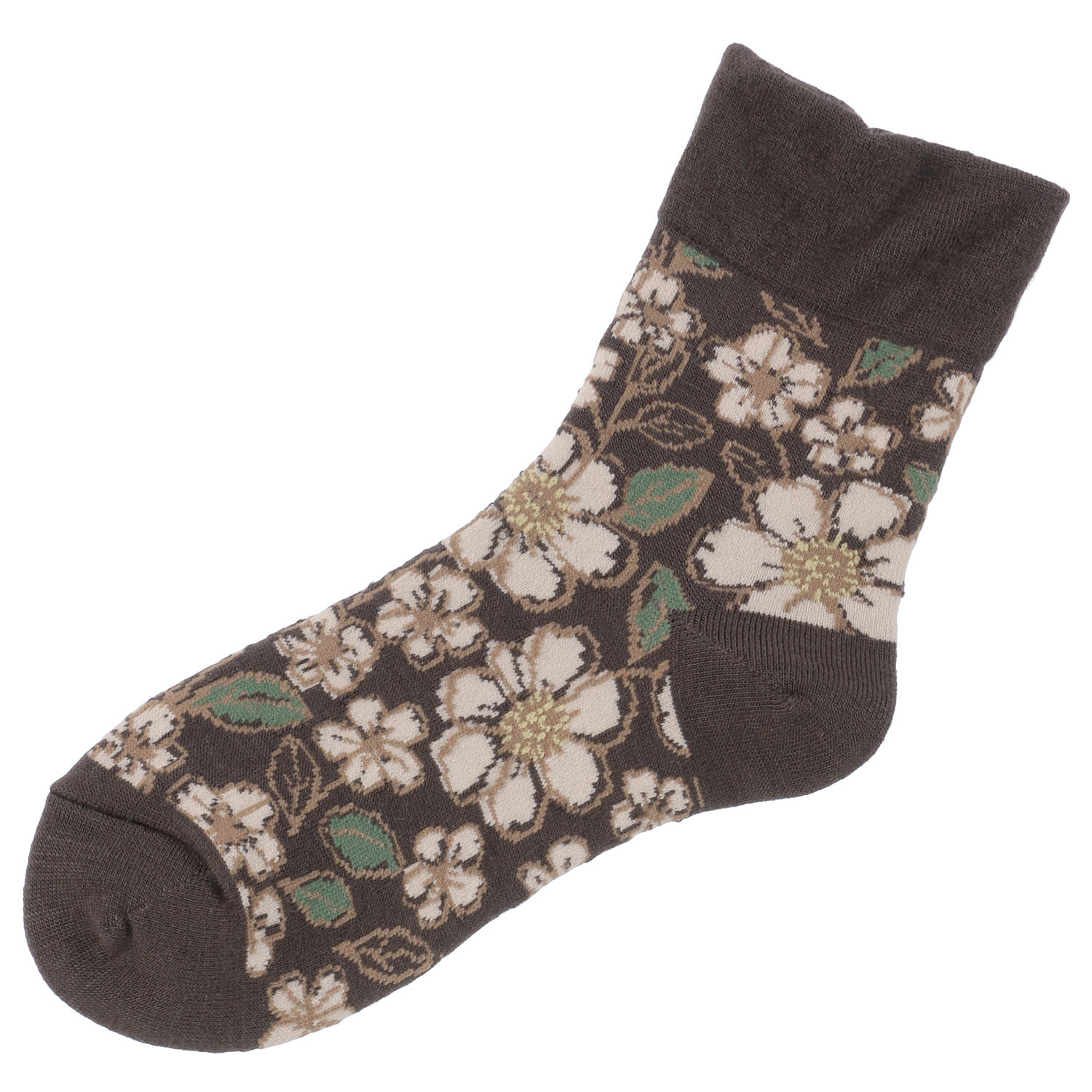 【新柄】 美容ソックス お花総柄【在庫限り】 - 画像1